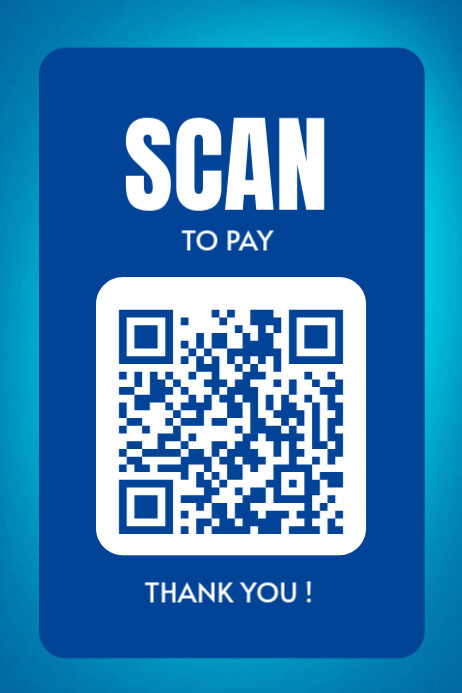 SCAN TO PAY | PAYMENT QR CODE SCAN Poster template